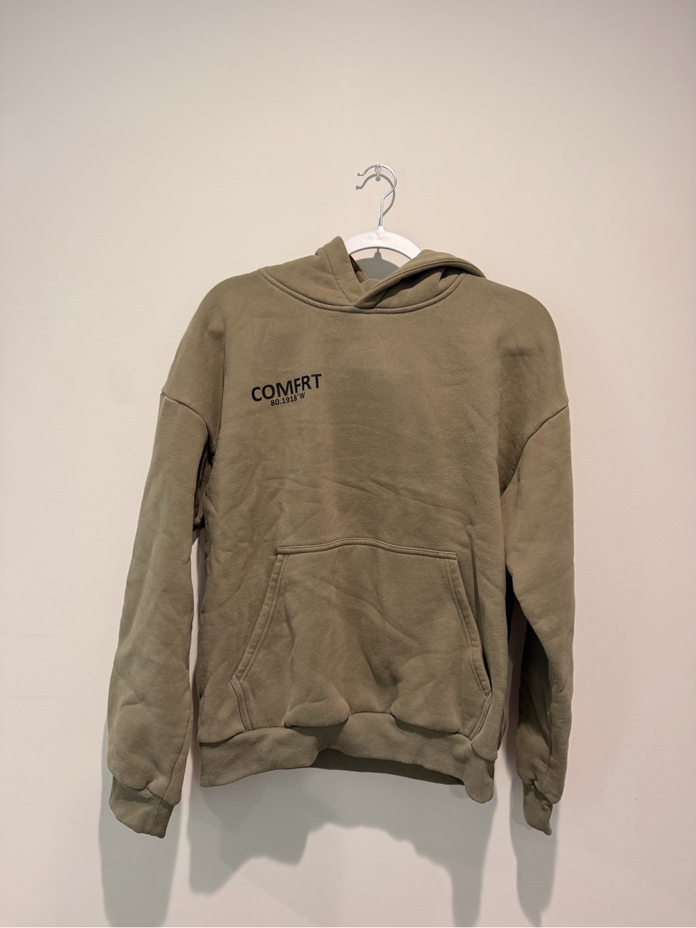 Comfrt Olive Green Women’s Pullover Hoodie